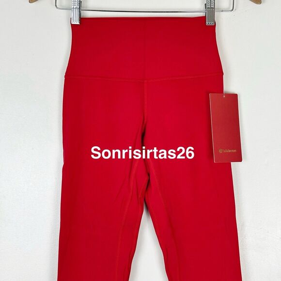 NWT Lululemon  Align HR Pant 25” Legging Size 6 Oxford Red Lunar New Year 2026 - Picture 2 of 15